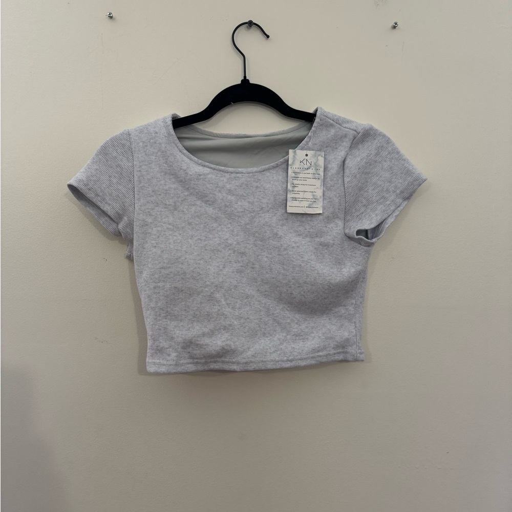 Gray Women's Crop Top